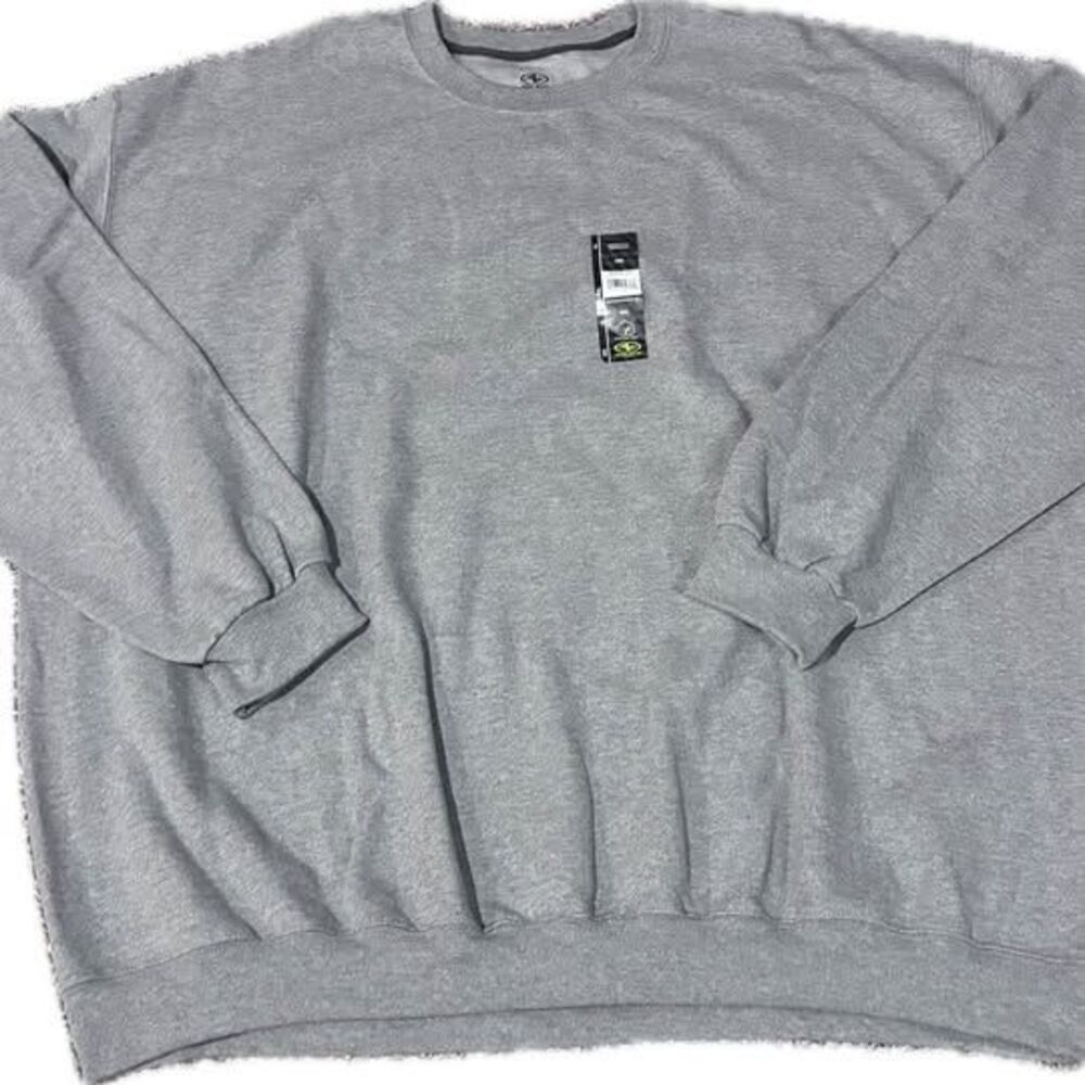 Athletic Works Fleece Crewneck Sweatshirt 4XL Grey Heather